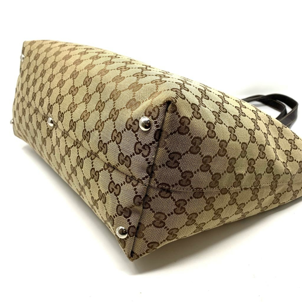 100% Authentic GUCCI GG Canvas Tote Bag - Picture 9 of 13